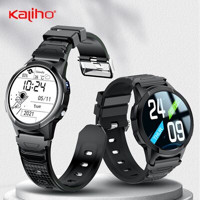 OEM ODM 1.28inch temperature sensor android running learning custom waterproof health monitoring gps tracking sport smart phone FA56S watch mountaineering ECG function AR/VR
