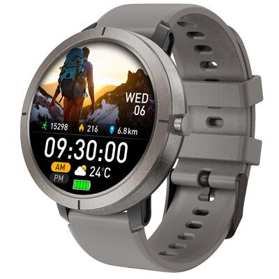 DM76 GPS Smart Watch with 1.32 Inch AMOLED HD Display, 170 Sports Modes, and Blood Pressure Monitoring