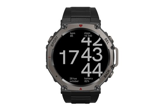 DM58 GPS Health Sport Watch AMOLED Display 170 Modes Heart Rate Tracking