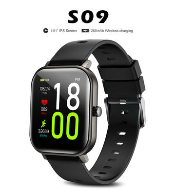 260mAh S09 Sport Heart Rate Smartwatch Blood Pressure Monitor Of Men Women Wrist