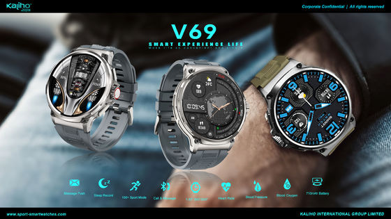 Long Working Time Sport Smart Watches With Memory ROM 640KB RAM 128MB And Bluetooth Call Support