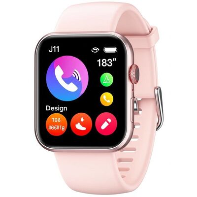 J11 Smart Watch with 1.83'' IPS Display IP68 Waterproof Bluetooth Call Device with Health Monitoring and 70 Sports Modes