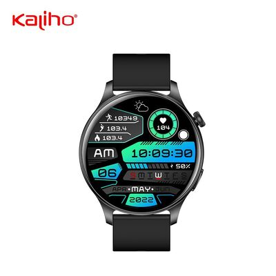OEM ODM 1.43inch large full touch screen digital sports women fitness sleep health fitness heart rate monitoring custom gps tracking caller id smart phone calling J12 watch call function athletes gym
