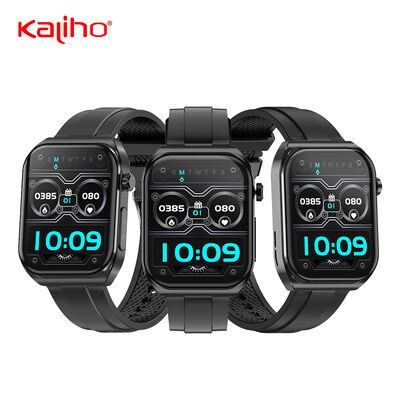 OEM ODM 1.96inch ECG AMOLED sim card sleep tracking heart rate monitoring health water resistant custom gps tracker sports smart phone calling DL01 watch sports meeting CID caller identification