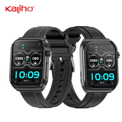 OEM ODM 1.96inch ECG AMOLED sim card sleep tracking heart rate monitoring health water resistant custom gps tracker sports smart phone calling DL01 watch sports meeting CID caller identification