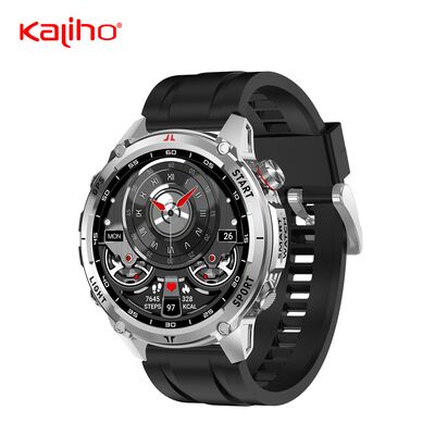 OEM ODM 1.43inch digital health fitness sleep heart rate monitoring custom gps tracking caller id Stratos 3  Pro smart phone calling W10 PRO watch shopping subway game call function athletes 