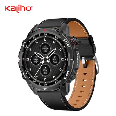 OEM ODM 1.43inch digital health fitness sleep heart rate monitoring custom gps tracking caller id Stratos 3  Pro smart phone calling W10 PRO watch shopping subway game call function athletes 
