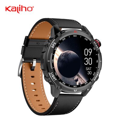 OEM ODM 1.43inch digital health fitness sleep heart rate monitoring custom gps tracking caller id Stratos 4 smart phone calling W10 PRO watch shopping subway game call function athletes gym
