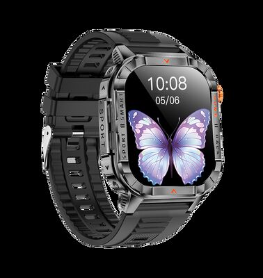 2.01inch ECG AMOLED ซิมการ์ดติดตามการนอนติดตามการเต้นของหัวใจ ติดตามสุขภาพ ทนต่อน้ํา จีพีเอสตามเกมกีฬา P10 สมาร์ทโฟนโทร J13 ดูการประชุมกีฬา CID การระบุผู้โทร